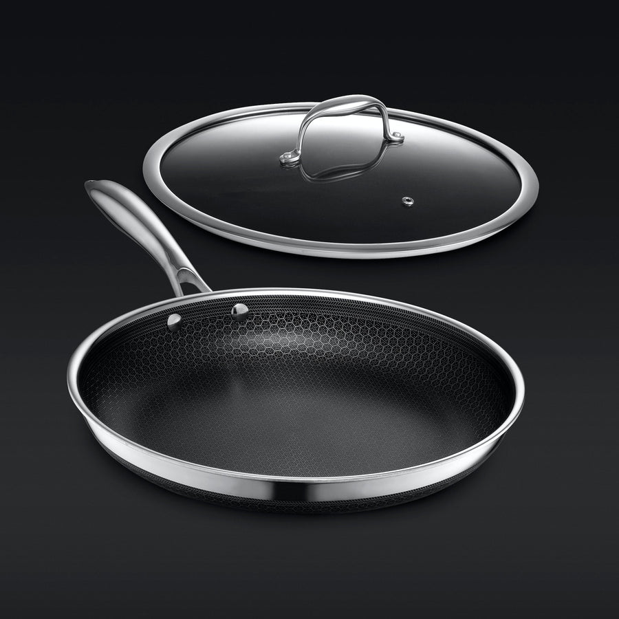 Hybrid Fry Pan with Lid, 12" - HexClad