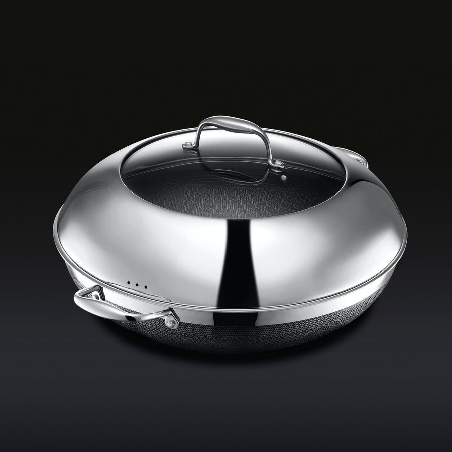 Hybrid Wok with Lid, 14" - HexClad