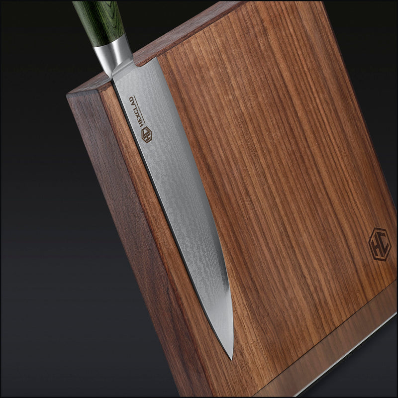 Damascus Steel Knife Set, 7-pc (Green) - HexClad